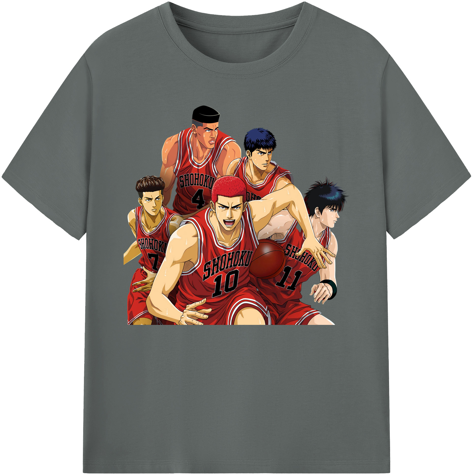 （画像用） SLAM DUNK／スラムダンク 綿100％ メンズ半袖Tシャツ｜肌触りやわらか＆通気性
